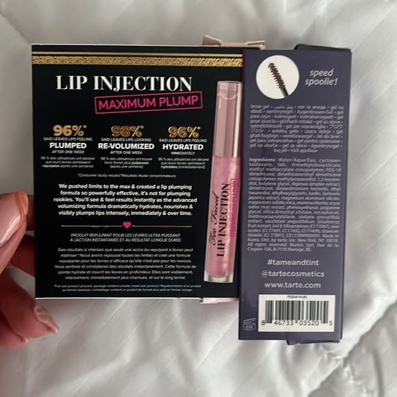 New Too faced lip injection and Tarte Busy gal brows . - Picture 2 of 4